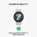 kwmobile Watch Strap for Samsung Galaxy Watch 4 / 5 / 6 Galaxy Watch 7 / FE Band Fitness Tracker Strap Set Replacement Strap Smartwatch