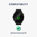 kwmobile Watch Strap for Garmin Forerunner 55 / Forerunner 165 / 245 / 645 / 570 42mm Strap Fitness Tracker Band Set Replacement Strap Smartwatch