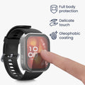 kwmobile Glass Case for Huawei Watch Fit 4 Pro Protective Cover Full Body Fitness Tracker Case Set