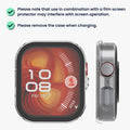 kwmobile Glass Case for Huawei Watch Fit 4 Pro Protective Cover Full Body Fitness Tracker Case Set