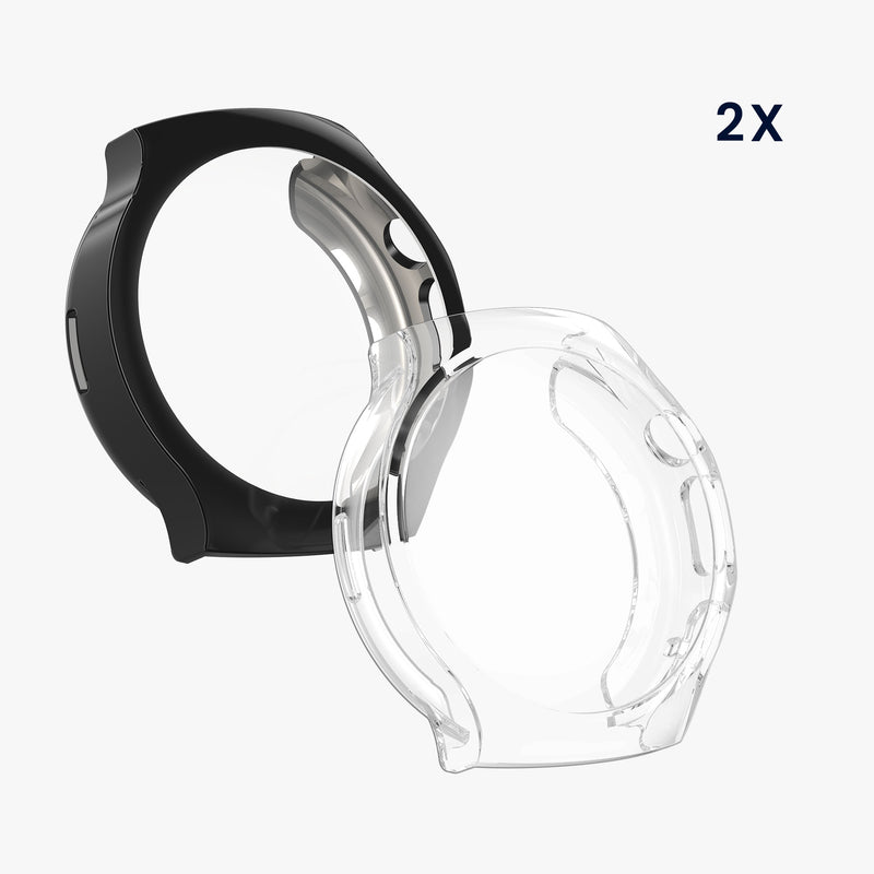 kwmobile Silicone Case for Huawei Watch 5 46mm Protective Cover Full Body Display Cover Set