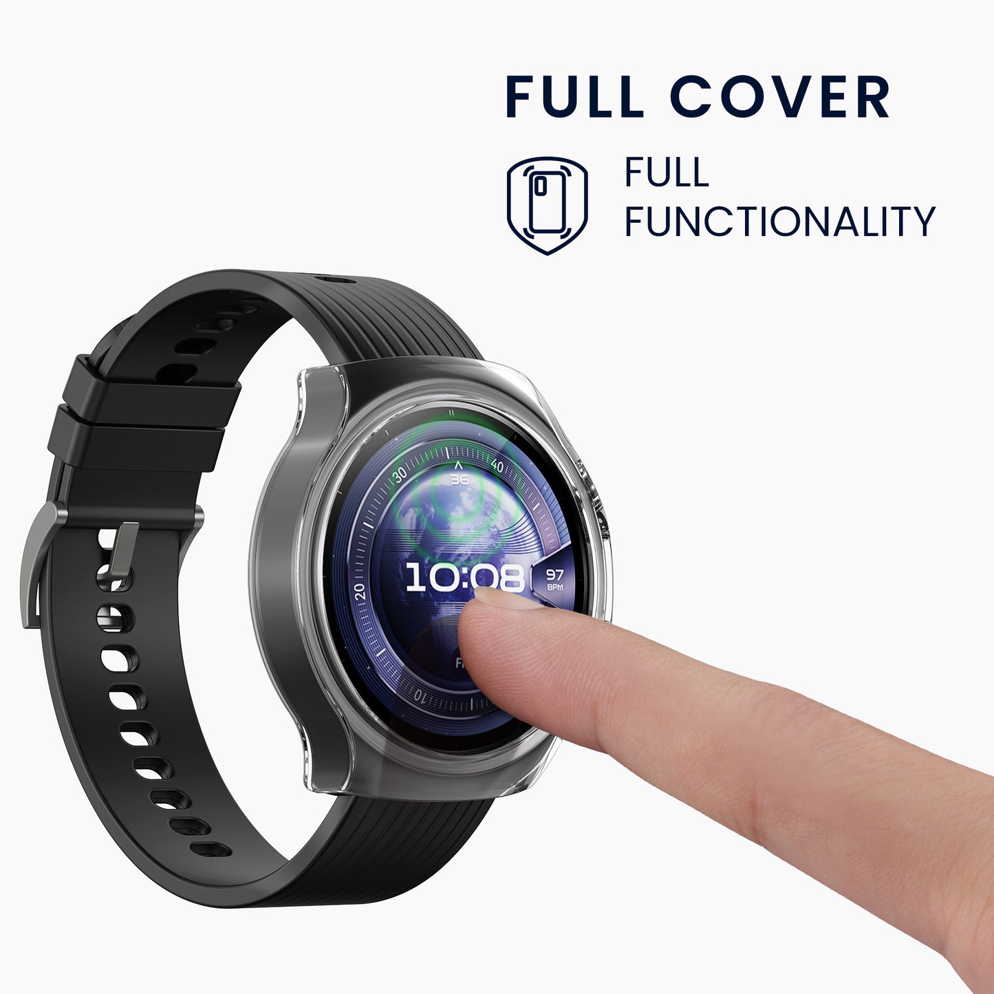 kwmobile Case Compatible with Huawei Watch 5 42mm Fitness Tracker Case Set without Tracker
