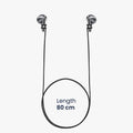 kwmobile Magnetic Strap compatible with Samsung Galaxy Buds 3 / Soundcore P20i / Wave Beam / Fun Air Pro 4 Headphones - 80 cm Earphone Holder Strap