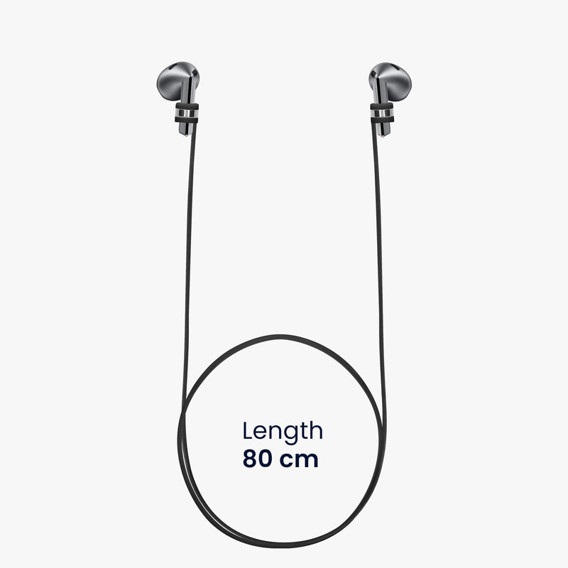 kwmobile Magnetic Strap compatible with Samsung Galaxy Buds 3 / Soundcore P20i / Wave Beam / Fun Air Pro 4 Headphones - 80 cm Earphone Holder Strap