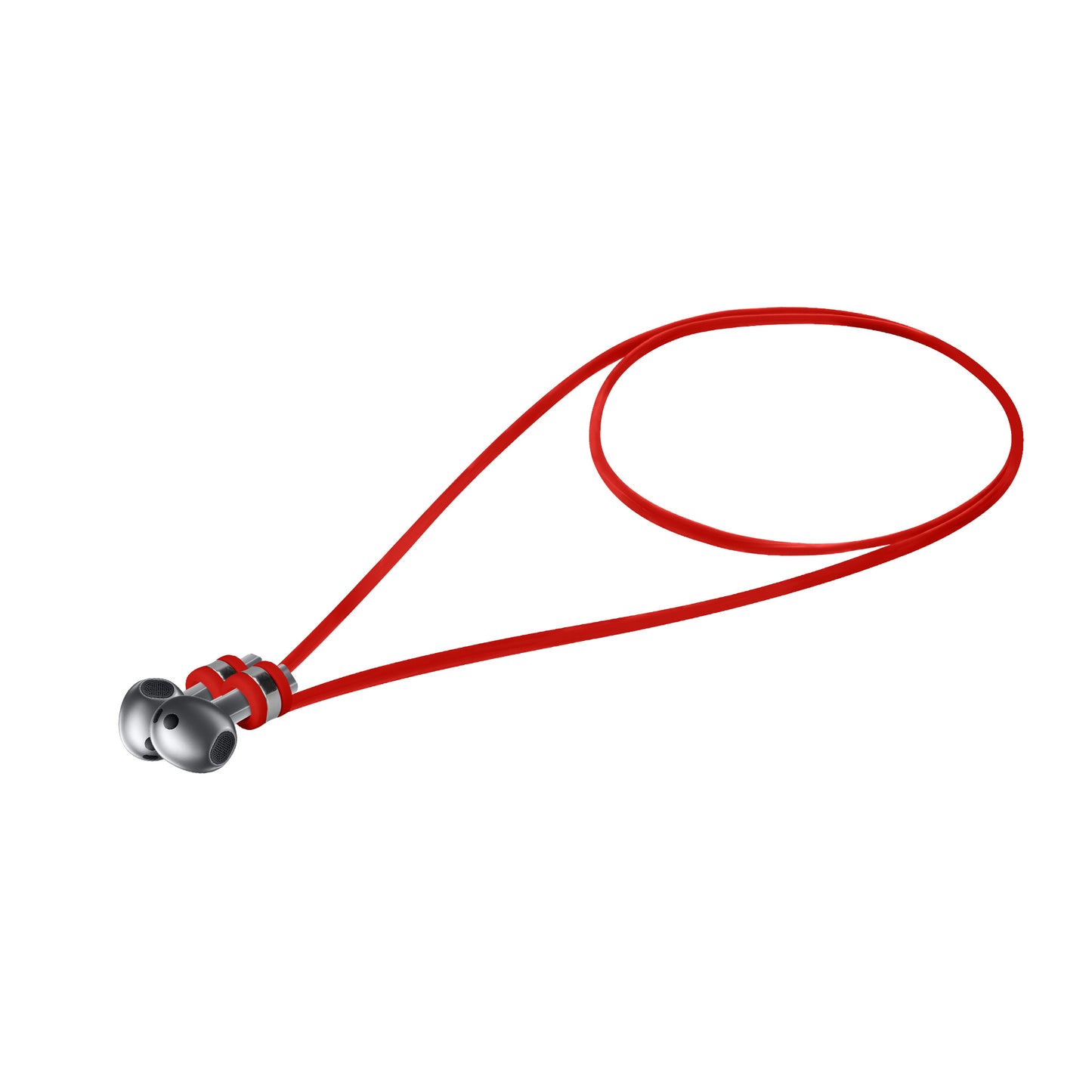 kwmobile Halteband magnetisch kompatibel mit Samsung Galaxy Buds 3 / Soundcore P20i / Wave Beam / Fun Air Pro 4 Headphones - 80 cm Kopfhörer Halter Band Strap in Rot Rot  