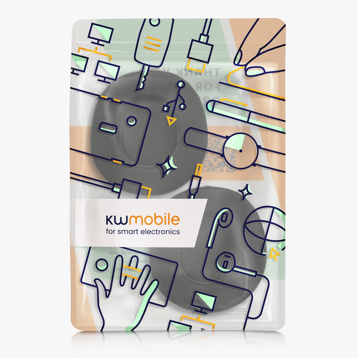kwmobile Ear Pads for SteelSeries Arctis Nova Pro Wireless Earpads Replacement Headphone Spare Parts Headphone Replacement Pads with Cooling Effect