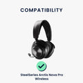 kwmobile Ear Pads for SteelSeries Arctis Nova Pro Wireless Earpads Replacement Headphone Spare Parts Headphone Replacement Pads with Cooling Effect