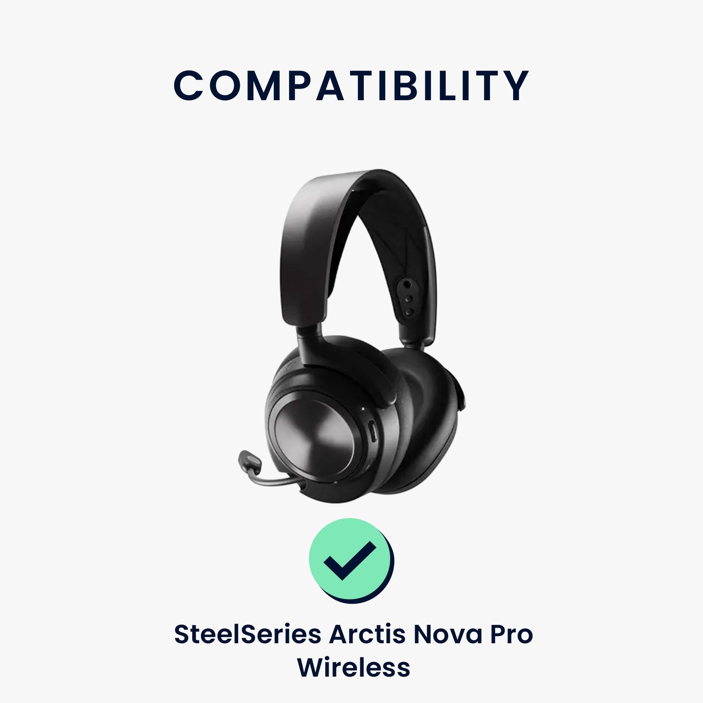 kwmobile Ear Pads for SteelSeries Arctis Nova Pro Wireless Earpads Replacement Headphone Spare Parts Headphone Replacement Pads with Cooling Effect