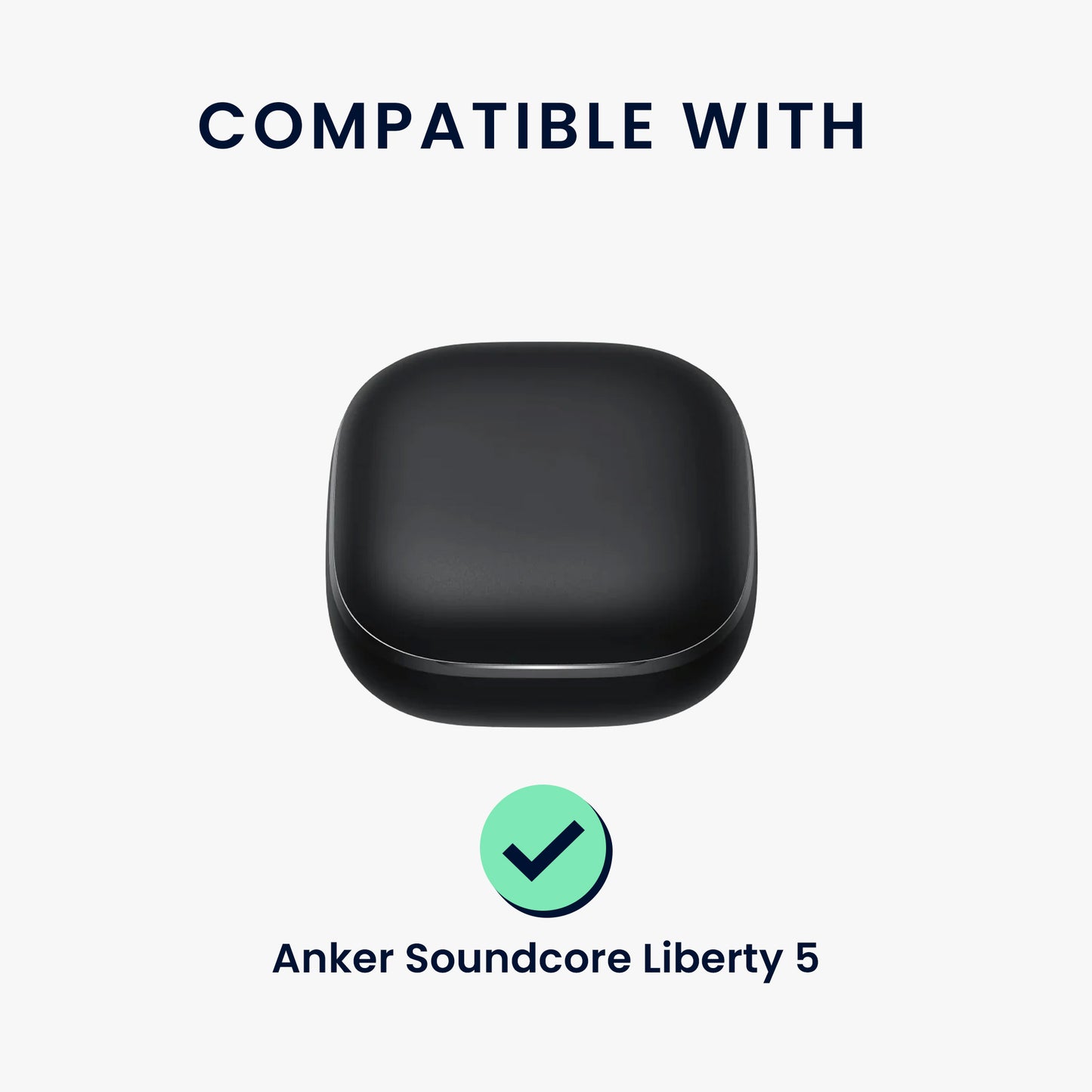 kwmobile Case for Anker Soundcore Liberty 5 Case - Headphone Protective Cover with Carabiner