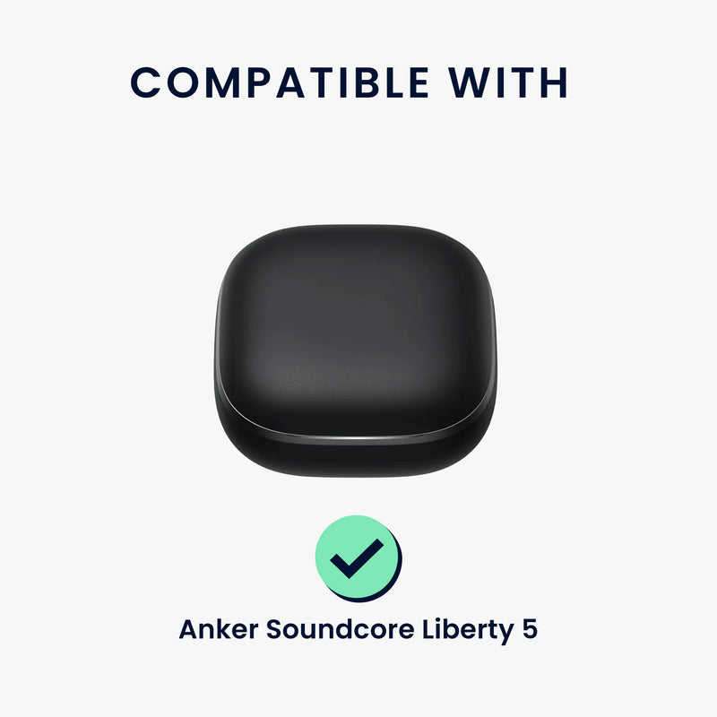 kwmobile Case for Anker Soundcore Liberty 5 Case - Headphone Protective Cover with Carabiner