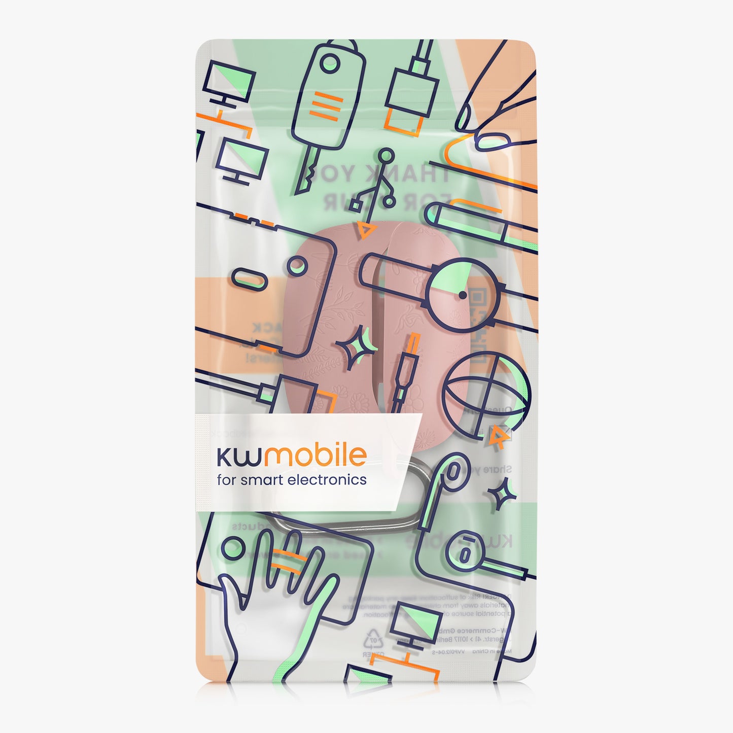 kwmobile Case for JBL Tune Beam 2 Case - Headphone Protective Cover with Carabiner