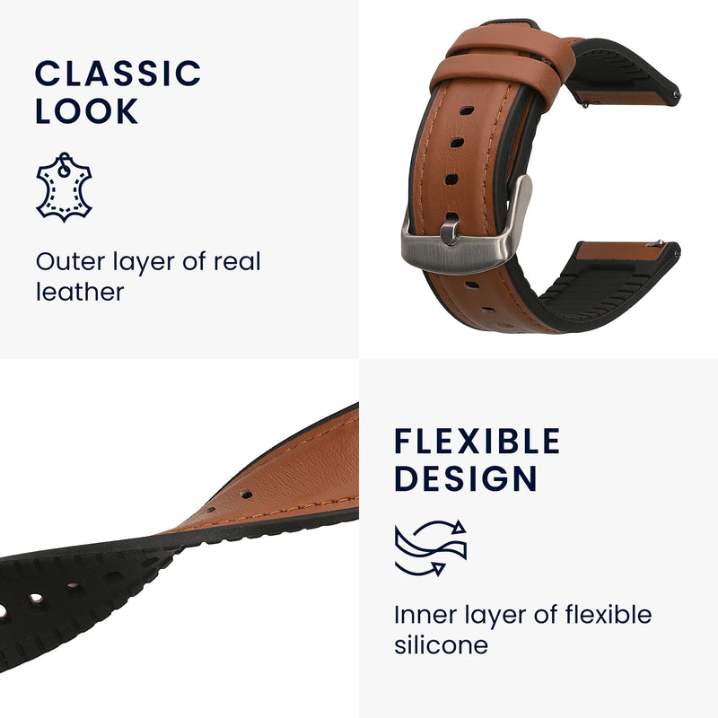 kwmobile Watch Strap for 22mm Amazfit Bip 6 / Bip 5 Unity / Bip 5 / GTS 3 / Balance 2 / Helio Strap Bracelet Replacement Band for Fitness Tracker with Watch Clasp Changing Strap Smartwatch