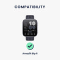 kwmobile Watch Strap for 22mm Amazfit Bip 6 / Bip 5 Unity / Bip 5 / GTS 3 / Balance 2 / Helio Strap Bracelet Replacement Band for Fitness Tracker with Watch Clasp Changing Strap Smartwatch