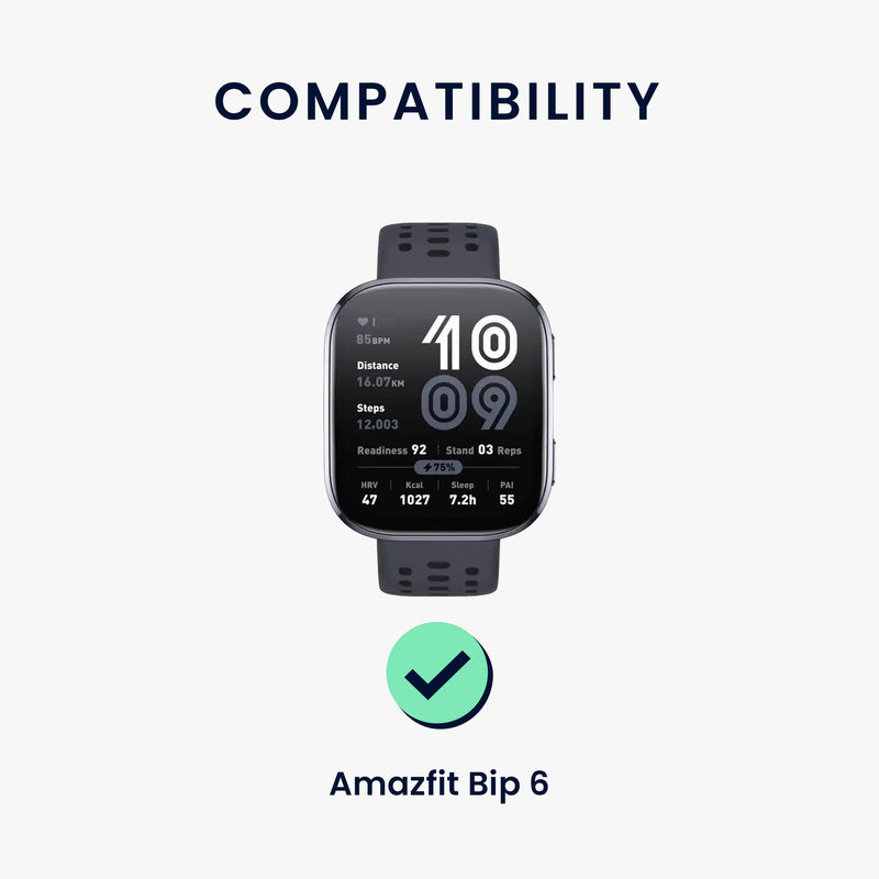 kwmobile Watch Strap for 22mm Amazfit Bip 6 / Bip 5 Unity / Bip 5 / GTS 3 / Balance 2 / Helio Strap Bracelet Replacement Band for Fitness Tracker with Watch Clasp Changing Strap Smartwatch