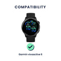 kwmobile Watch Strap for Garmin vivoactive 6 / vivomove Trend / Forerunner 55 Strap Fitness Tracker Band Set Replacement Strap Smartwatch