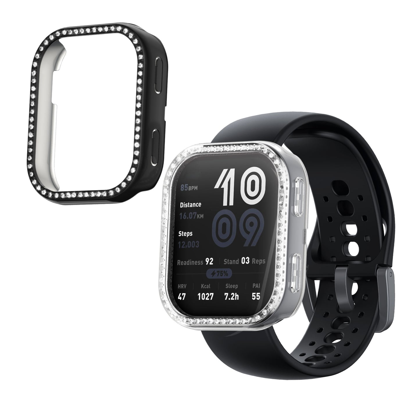 kwmobile Protective Case Compatible with Amazfit Bip 6 Protective Frame Accessory