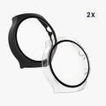 kwmobile Glass Case for Huawei Watch 5 42mm Protective Full Body Fitness Tracker Case Set