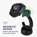 kwmobile USB Charger compatible with Garmin Vivoactive 6 / Vivoactive 5 / Forerunner 55 255 165 965 USB Cable Charger Stand Smartwatch Charging Station Charging Cable with Stand Function