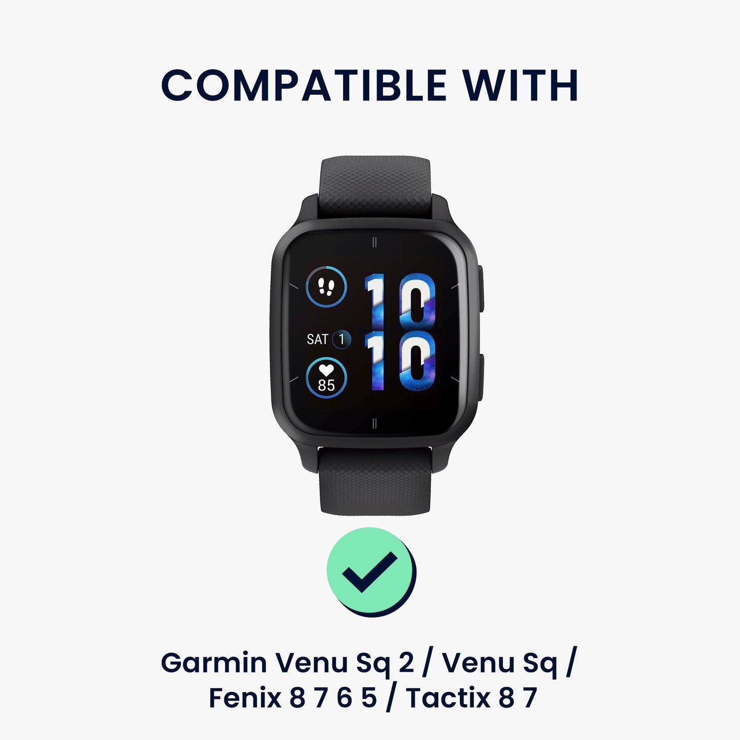 Charger for Garmin Venu Sq 2 Music / Sq 2 / Vivoactive 6 / Vivoactive 5 with Stand Function
