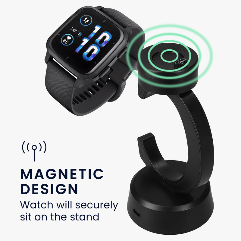 Charger for Garmin Venu Sq 2 Music / Sq 2 / Vivoactive 6 / Vivoactive 5 with Stand Function