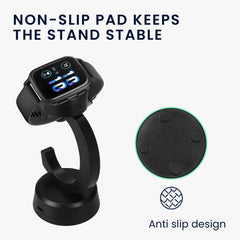 Ladegerät für Garmin Venu Sq 2 Music / Sq 2 / Vivoactive 6 / Vivoactive 5 mit Standfunktion - Schwarz - Elektronik