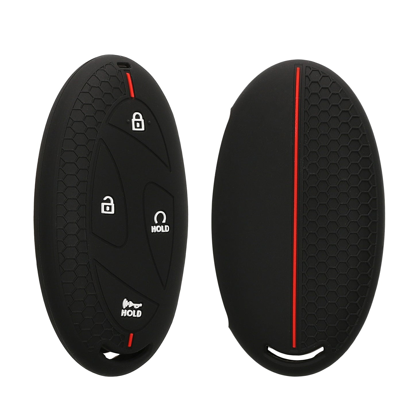 kwmobile Car Key Protection Case Compatible with Hyundai 7-Button Ioniq 6 Grandeur GN7 KONA 2023 Case - Silicone Key Cover