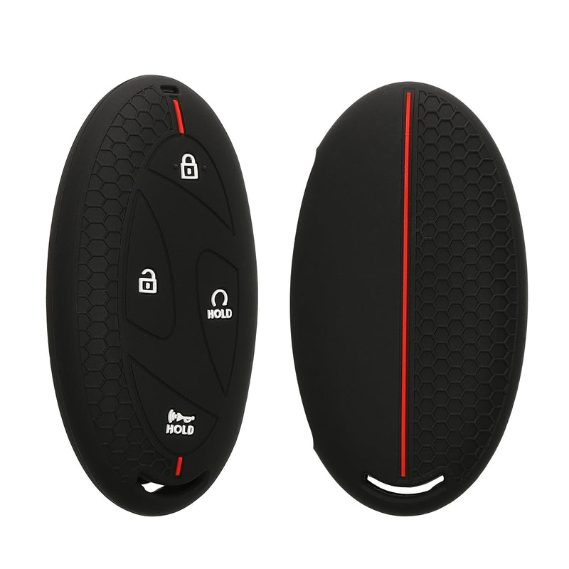 kwmobile Car Key Protection Case Compatible with Hyundai 7-Button Ioniq 6 Grandeur GN7 KONA 2023 Case - Silicone Key Cover