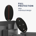 kwmobile Car Key Protection Case Compatible with Hyundai 7-Button Ioniq 6 Grandeur GN7 KONA 2023 Case - Silicone Key Cover