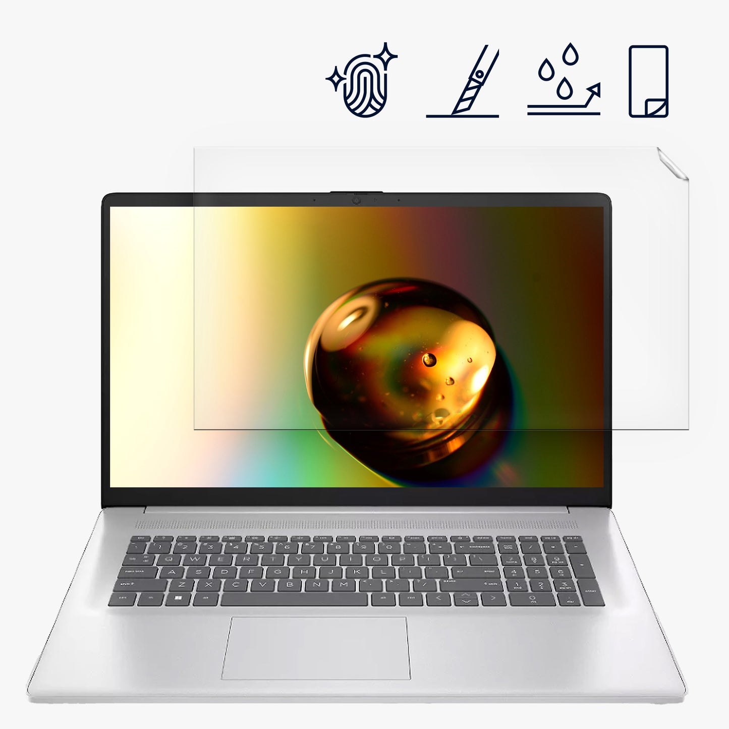 Screen Protector compatible with HP Windows11 HD+ 17.3" (9R3L8EA)