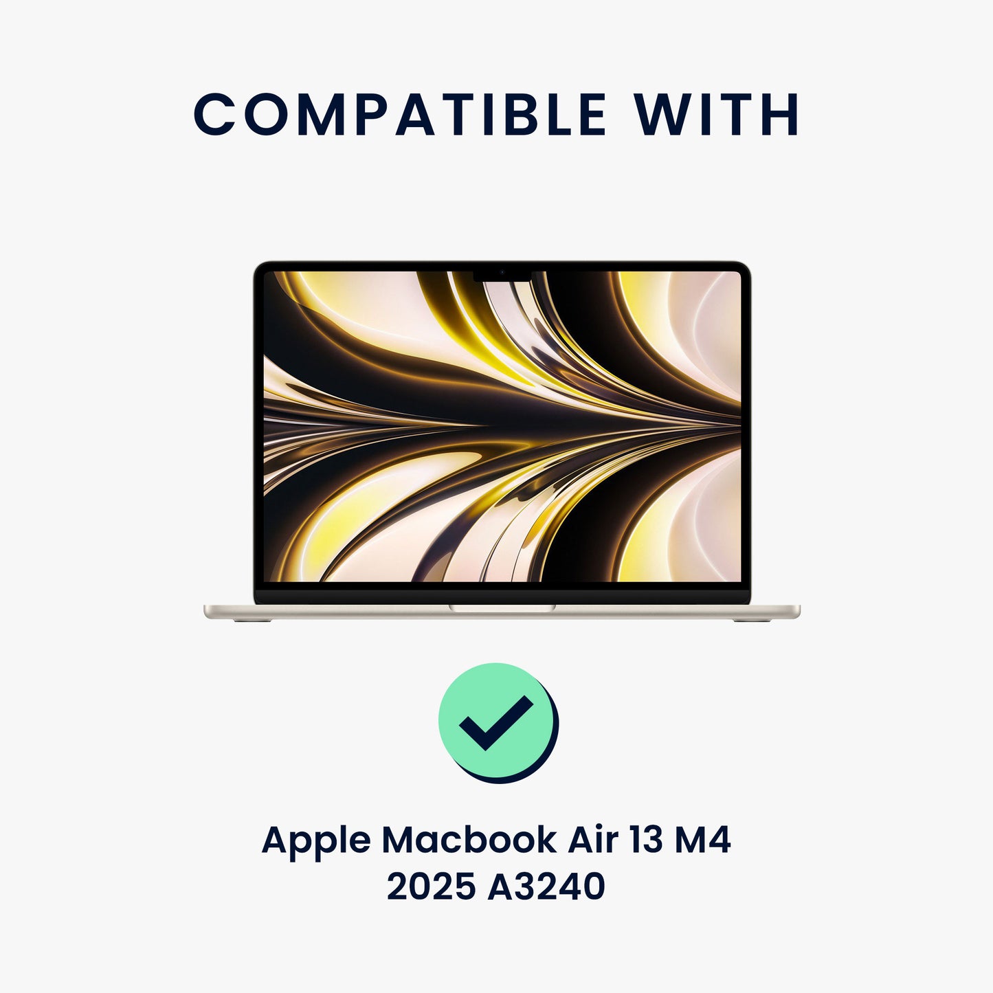 kwmobile Privacy Screen Protector for Apple Macbook Air 13 M4 2025 A3240 Film - Privacy Screen - Laptop Film - Anti-Spy Film - Laptop Protection