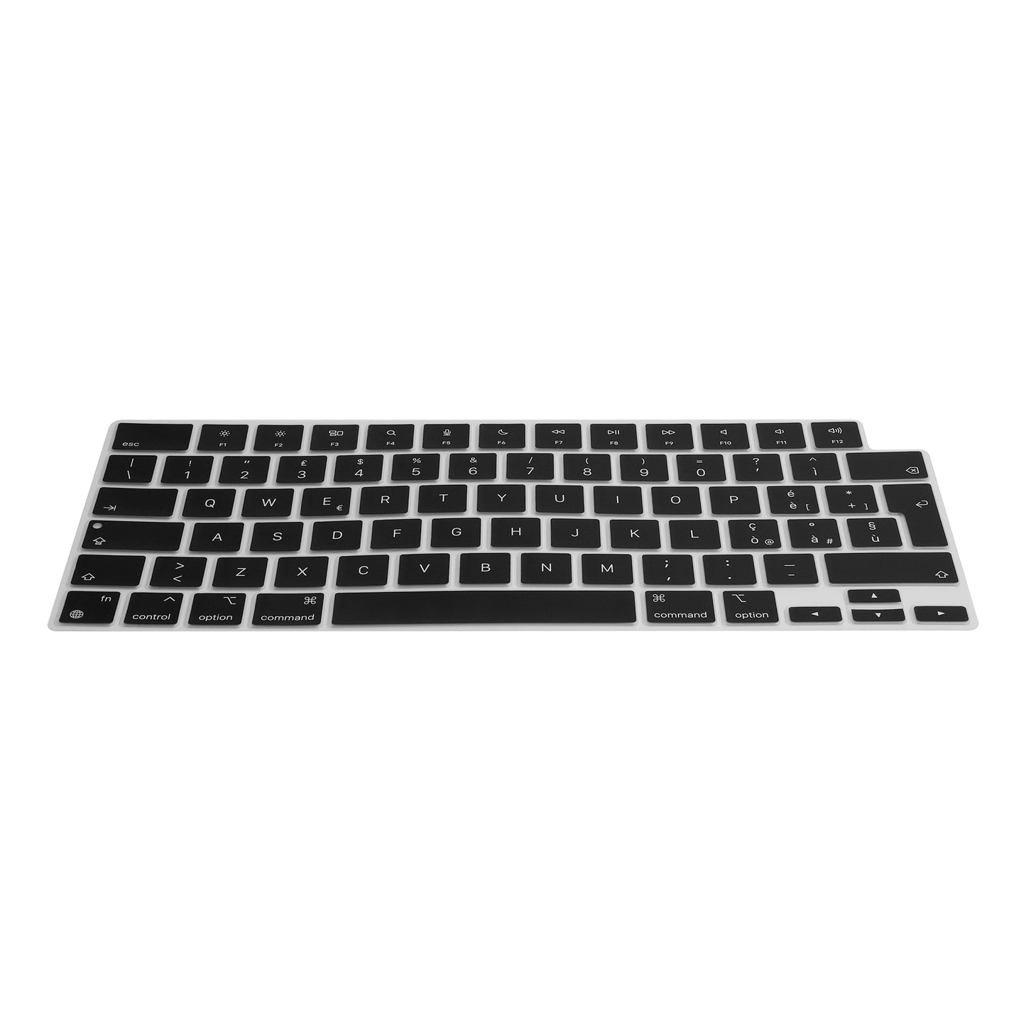 kwmobile Silikon Tastaturschutz QWERTY (Italienisch) kompatibel mit Apple Macbook Air 13 M4 2025 A3240 - Schwarz Schwarz  