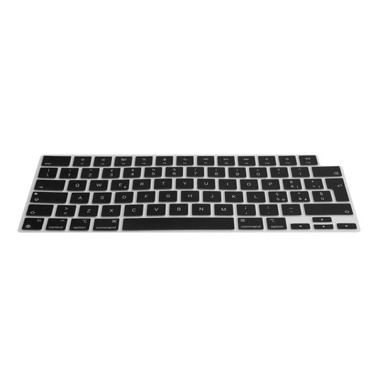 kwmobile Silikon Tastaturschutz QWERTY (Italienisch) kompatibel mit Apple Macbook Air 15 M4 2025 A3241 - Schwarz Schwarz  