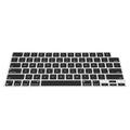 kwmobile Silikon Tastaturschutz für Apple Macbook Air 13 M4 2025 A3240 - QWERTY US Keyboard Cover Abdeckung - Schwarz Schwarz  