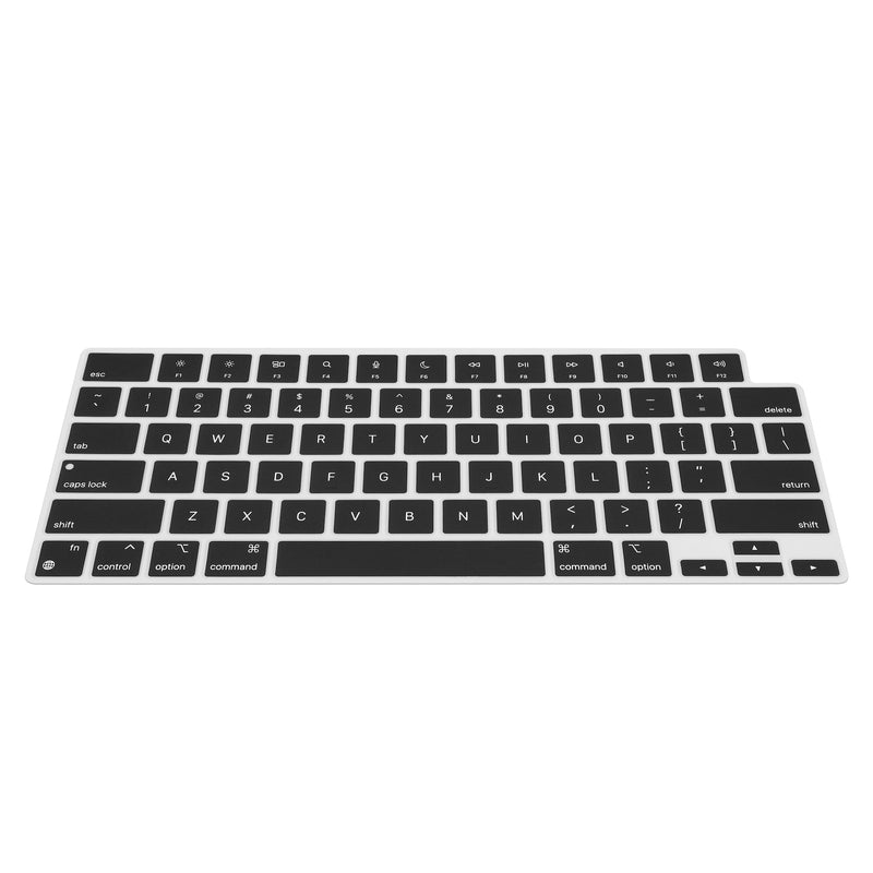 kwmobile Silikon Tastaturschutz für Apple Macbook Air 15 M4 2025 A3241 - QWERTY US Keyboard Cover Abdeckung - Schwarz Schwarz  