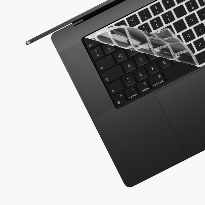 Silicone Keyboard Protector QWERTY (Spain) compatible with Apple Macbook Pro 16.2 2024 M4 A3403 / A3186