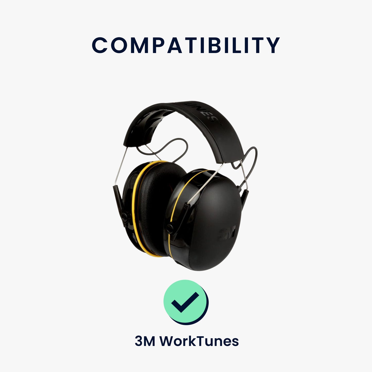 2x Velour Ear Pads for 3M WorkTunes