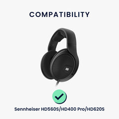 2x Ohrpolster für Sennheiser HD560S / HD400 Pro / HD620S - Schwarz - Sonstiges