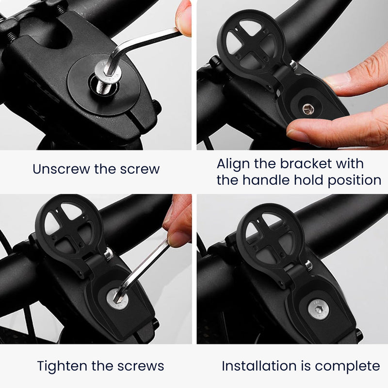kwmobile Mount compatible with Garmin Edge / Bryton Rider / Wahoo Mount - Bicycle Mount - Stem Mount for Bike Computer