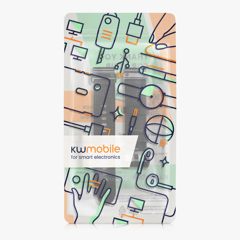 kwmobile Replacement Strap compatible with Garmin 22mm Fenix 8 47mm / Tactix 8 47mm / Instinct 45mm / Epix Strap