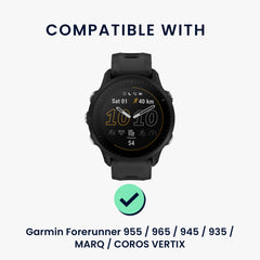 kwmobile Ersatzarmband kompatibel mit Garmin Forerunner 955 / 965 / 945 / 935 / MARQ / COROS VERTIX Armband - [dsg01]