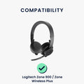 kwmobile Ear Pads for Logitech Zone 900 / Zone Wireless Plus - Replacement Earpads - Headphone Spare Parts - Headphone Replacement Pads for Over-Ear Headphones