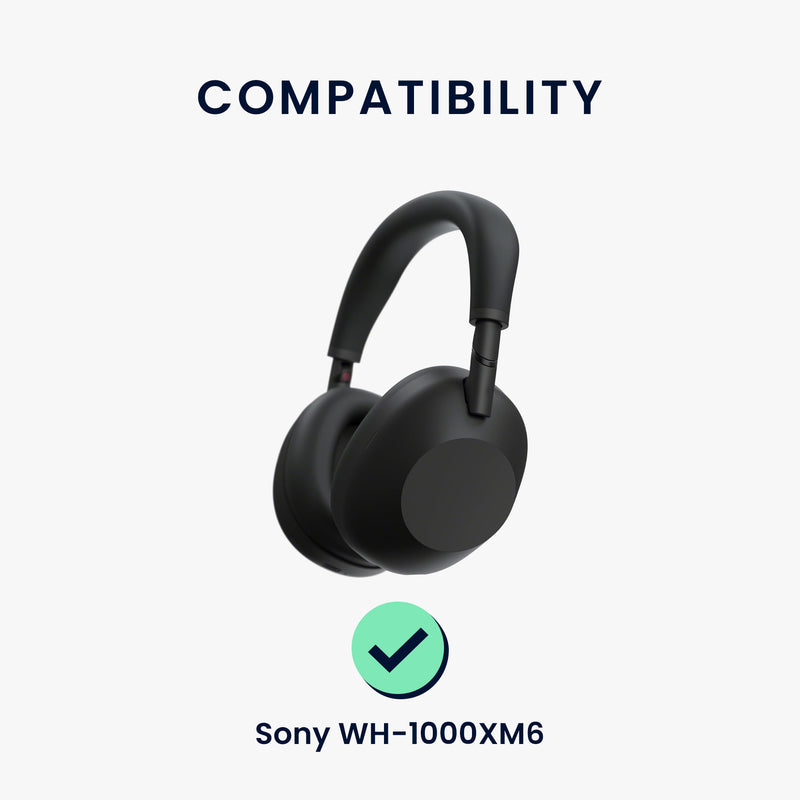 kwmobile Ear Pads for Sony WH-1000XM6 Earpads Replacement Headphone Spare Parts Over Ear Headphones