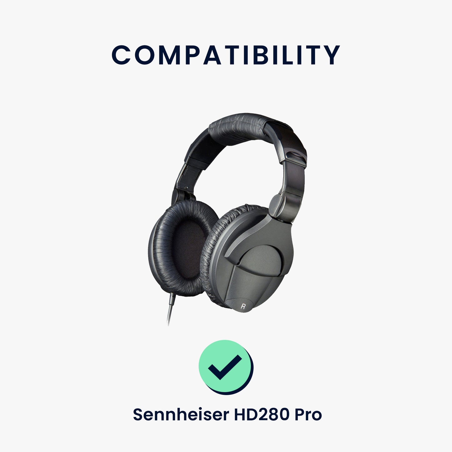 kwmobile Ear Pads for Sennheiser HD280 Pro Ear Cushions Replacement Ear Pads Headphone Spare Parts Headphone Replacement Pads Over Ear Headphones