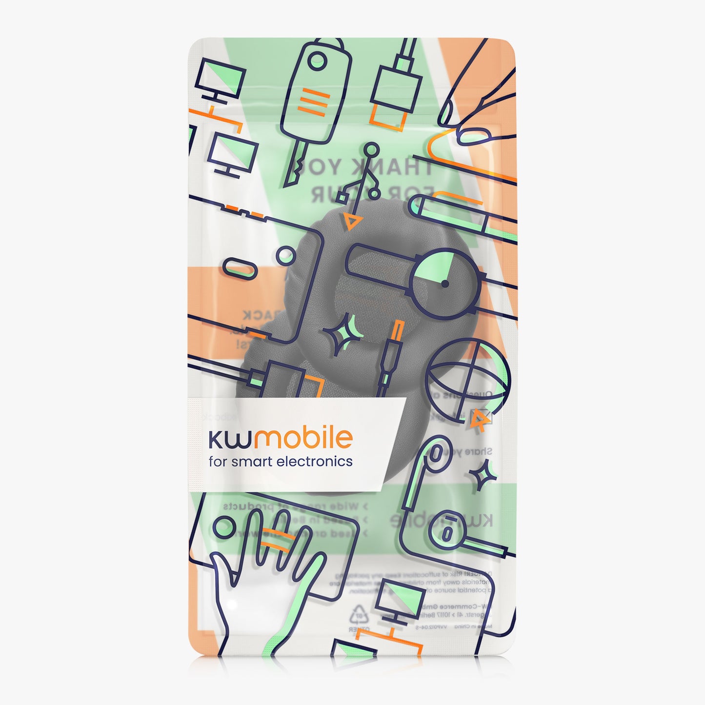 kwmobile Ear Pads for Pioneer DJ HDJ-CUE1 Earpads Replacement Headphone Spare Parts Headphone Replacement Cushions Over Ear Headphones