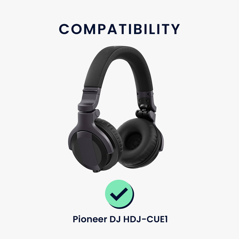 kwmobile Ear Pads for Pioneer DJ HDJ-CUE1 Earpads Replacement Headphone Spare Parts Headphone Replacement Cushions Over Ear Headphones