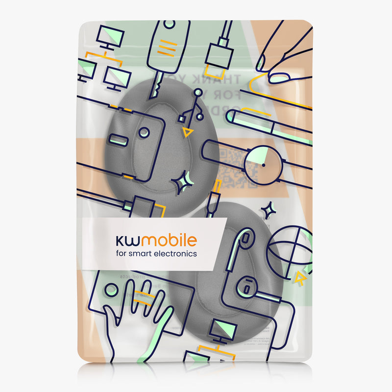 kwmobile Ear Pads for Jlab Jbuds Lux ANC Earpads Replacement Headphone Spare Parts with Cooling Effect