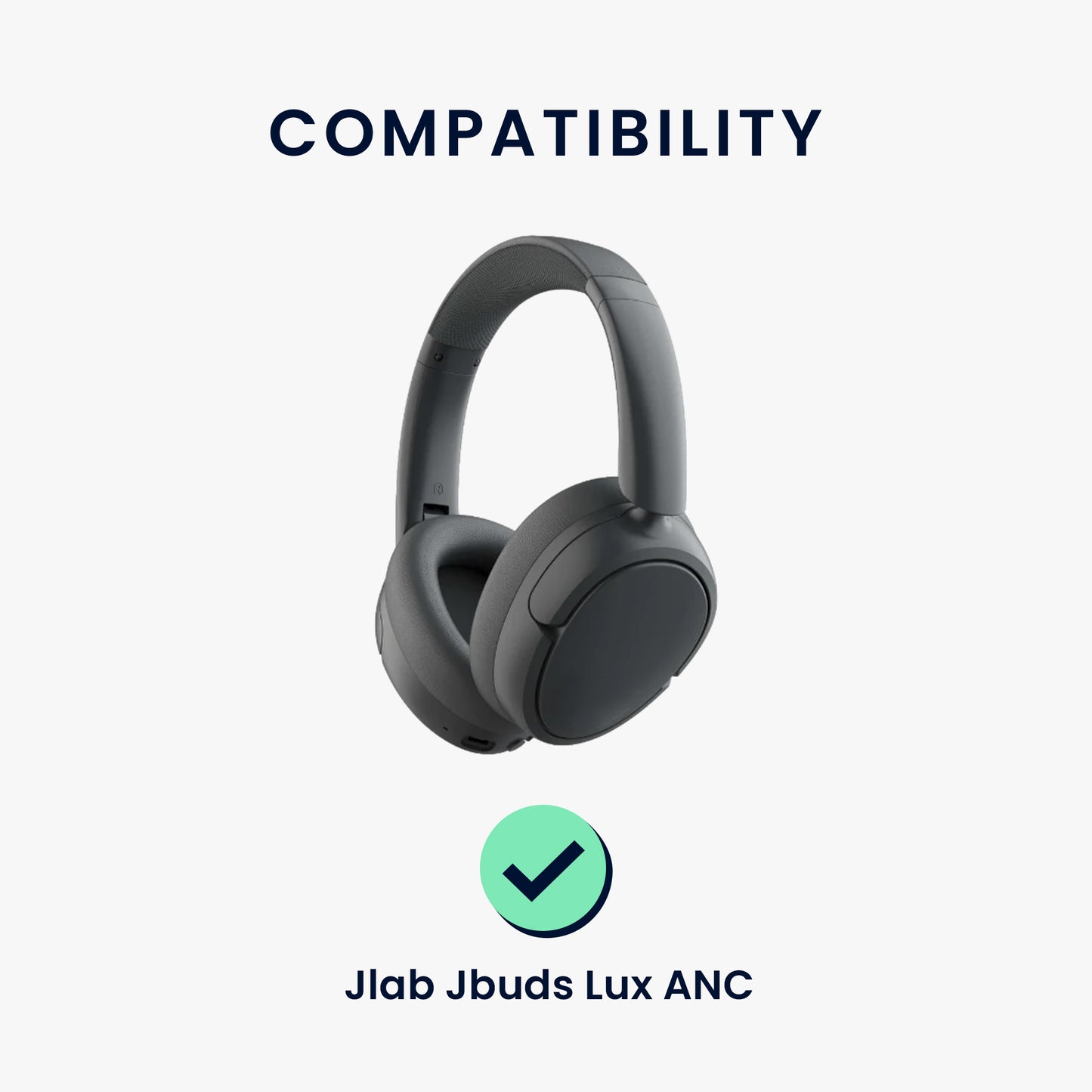 kwmobile Ear Pads for Jlab Jbuds Lux ANC Earpads Replacement Headphone Spare Parts with Cooling Effect