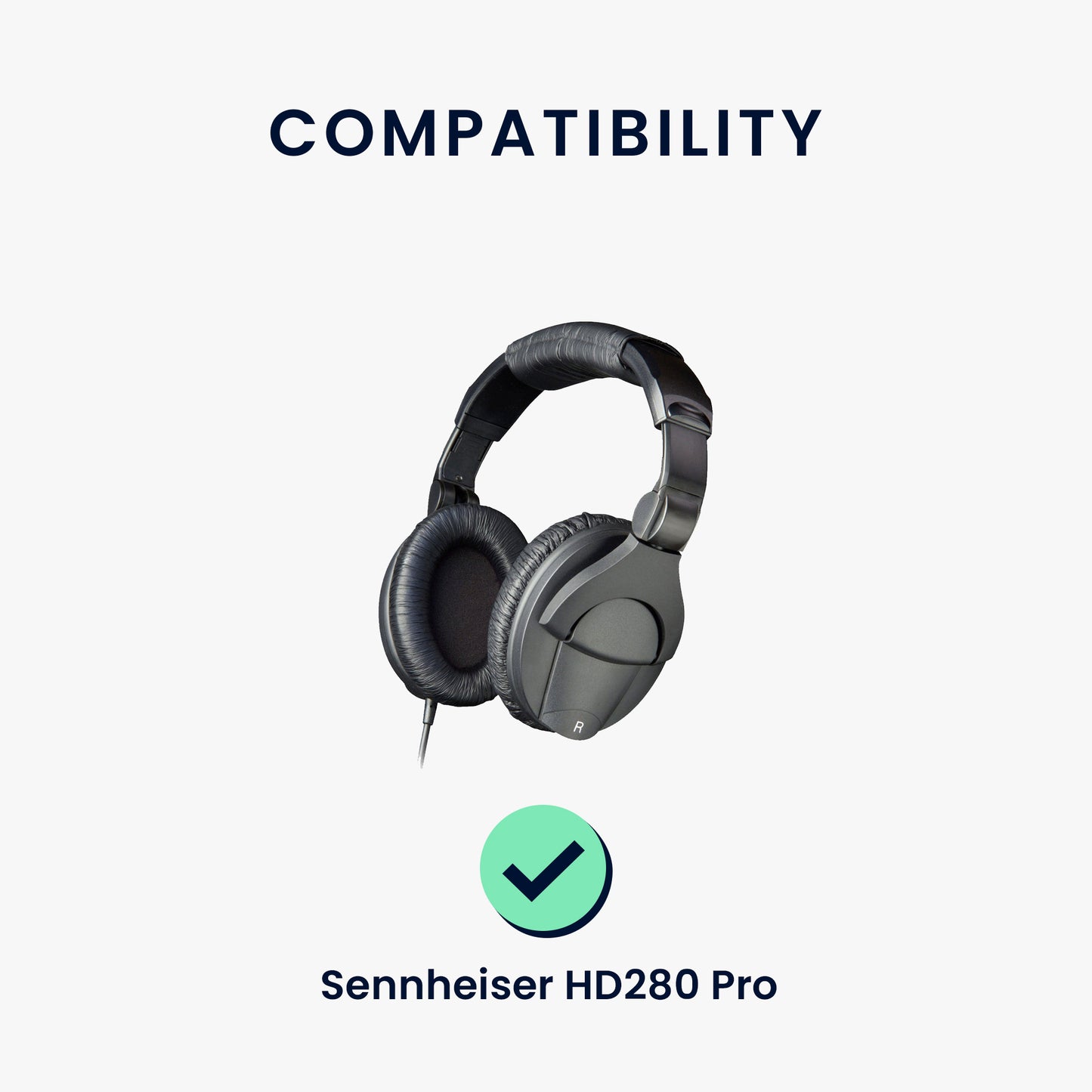 kwmobile Ear Pads for Sennheiser HD280 Pro Earpads Replacement Ear Pads Headphone Spare Parts Headphone Replacement Pads with Cooling Effect