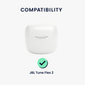 kwmobile Case Compatible with JBL Tune Flex 2 Headphones Case TPU Cover Protective Case
