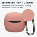 kwmobile Silicone Case for JBL Tune Flex 2 Case - Headphone Protective Cover with Carabiner
